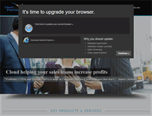 Tablet Screenshot of cloudprecision.com